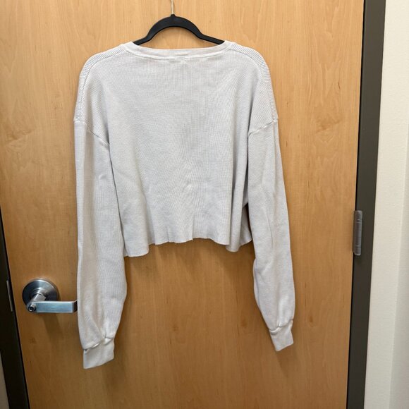 John Galt Bay Area thermal crop crewneck sweater women’s one size - Picture 4 of 6